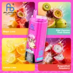 Fumot Eco 4-i-1 80k 80 000 drag engångsvape Magic Love Kiwi, passionsfrukt, guava, drakefrukt, hallon, citron, lime 3D