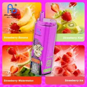 Fumot Eco 4-in-1 80k 80.000 Züge Einweg-E-Zigarette Erdbeere, Banane, Kiwi, Wassermelone, Eis – 2 Geräte