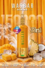 Wasbar Dtl 150k 150000 Puffs Mango Lcepineapple Coconut Lce 2 Disposable Vape Device