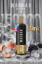 Wasbar Dtl 150k 150000 Puffs Peach Iceblackcurrant Ice 2 Disposable Vape Device