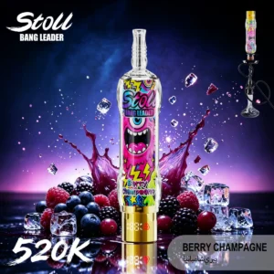 Puff 520k Stoll Bang Leader 520.000 Züge Einweg-E-Zigarette „Berry Champagne“ 1 Gerät