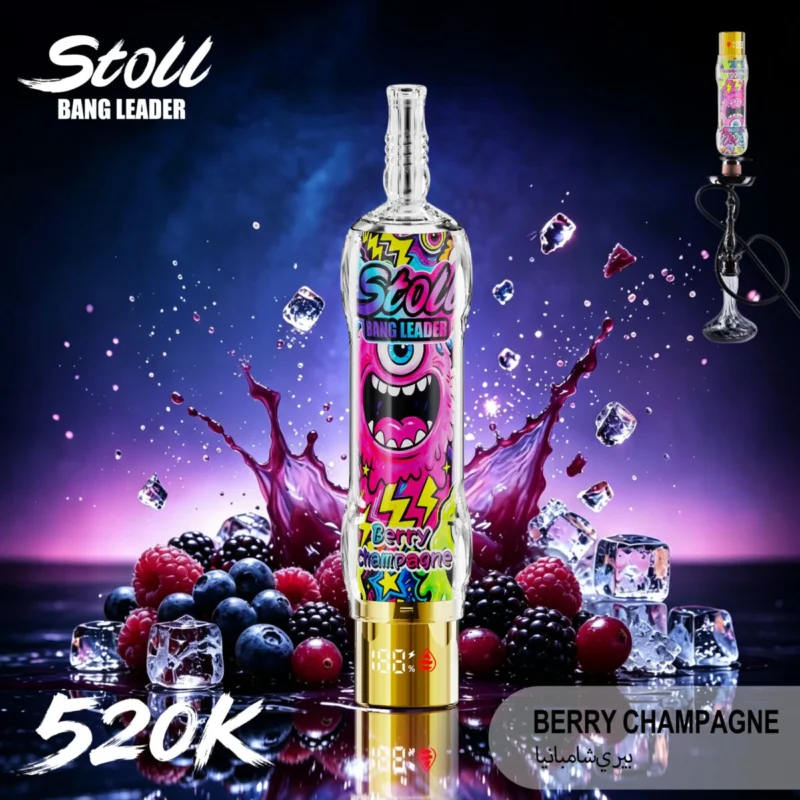 Puff 520k Stoll Bang Leader 520000 Puffs Disposable Vape - Berry Champagne Puff 520k Stoll Bang Leader 520.000 Züge Einweg-E-Zigarette „Berry Champagne“ 1 Gerät