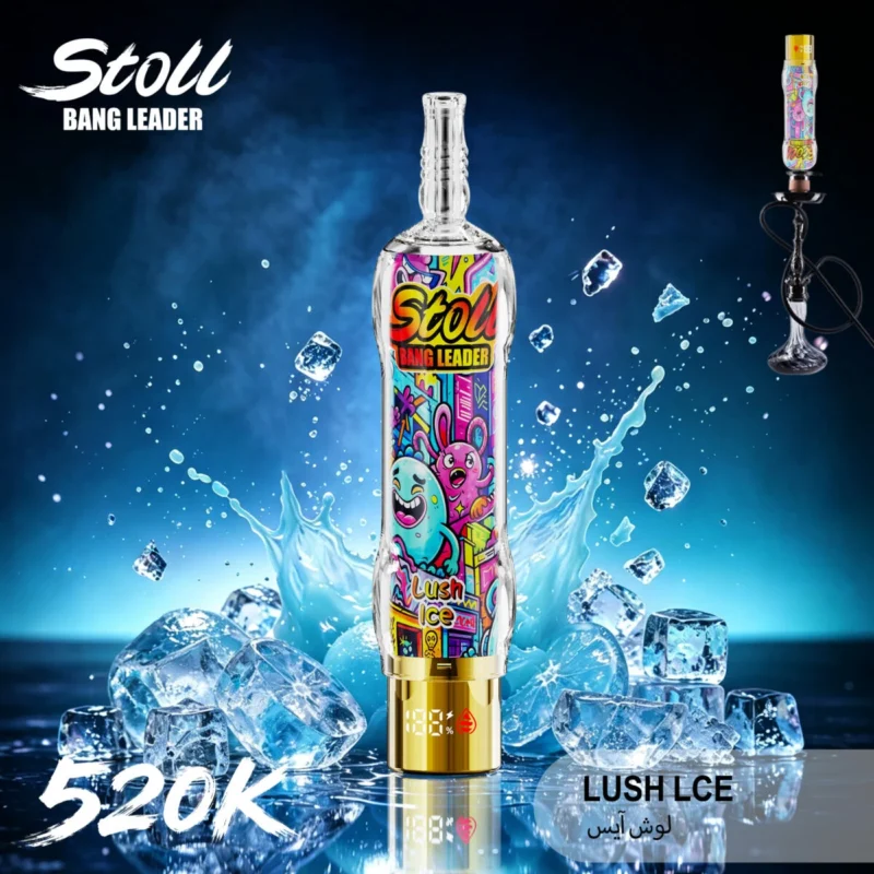 Puff 520k Stoll Bang Leader 520000パフ 使い捨てベイプ Lush Ice 1台