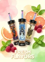 Uwin Shisha 100.000 (100k) Züge – Einweg-E-Zigarette (DTL) mit Kirsch-Minze-Aroma