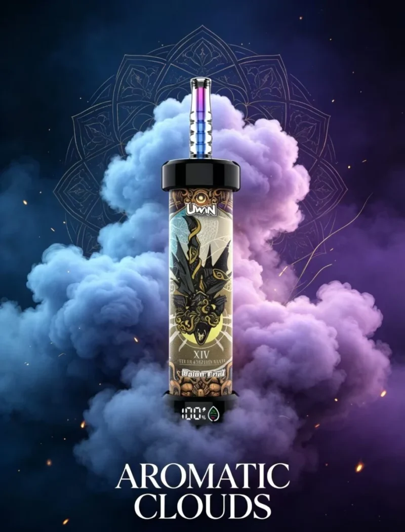 Uwin Shisha 100.000 100k Züge Einweg-E-Zigarette DTL E-Zigarette „Double Apple“