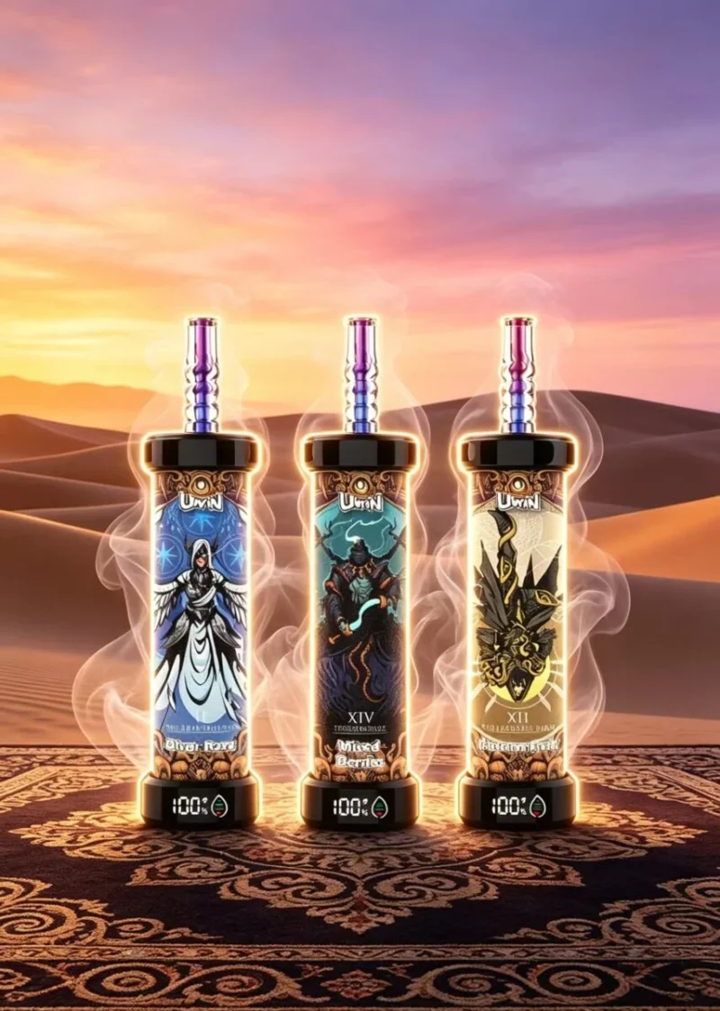 Uwin Shisha 100.000 (100k) Züge Einweg-E-Zigarette DTL E-Zigarette mit Erdbeer-Wassermelonen-Aroma