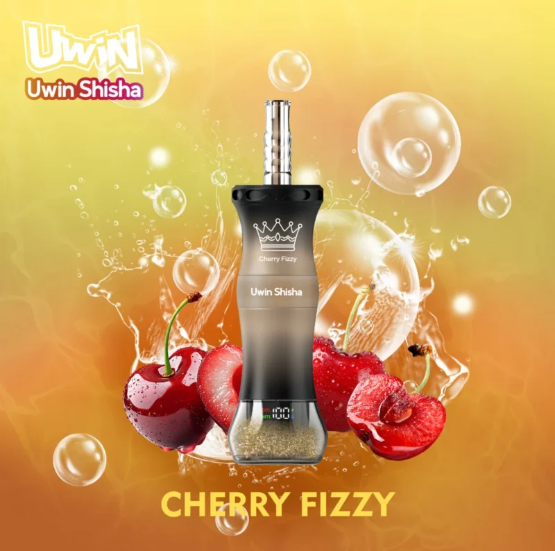 Uwin Shisha 300000 – Einweg-Vape mit 300.000 Zügen, DTL-Shisha, „Cherry Fizzy“