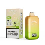Vhill Dazzle 50000 – Einweg-E-Zigarette mit 50.000 Zügen, Geschmack „Zitrone-Limette“