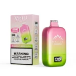 Vhill Dazzle 50000 – Einweg-E-Zigarette mit 50.000 Zügen, Geschmacksrichtung Erdbeere-Wassermelone