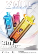 Vhill Triple 90k 90000 Puffs Disposable Vape 3 Device