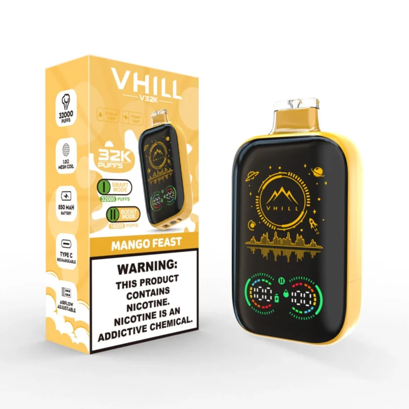 Vhill V32000 Einweg-E-Zigarette „Mango Feast“ mit 32.000 Zügen