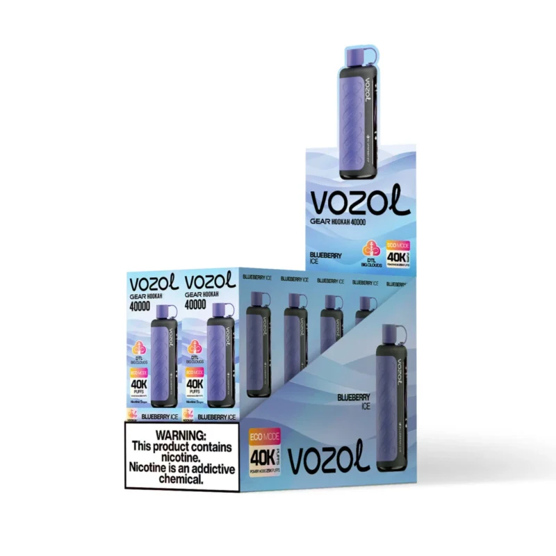 Vozol Gear Hookah 40000 (40k Puffs) Einweg-E-Zigarette „Blueberry Ice“