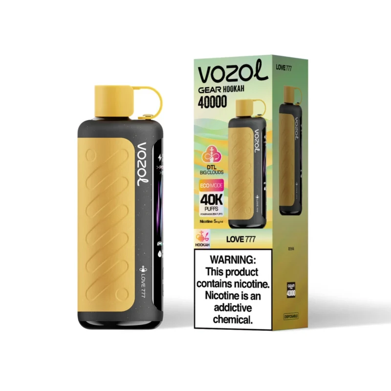 Vozol Gear Hookah 40000 40k Züge Einweg-E-Zigarette Love 777 1 Gerät