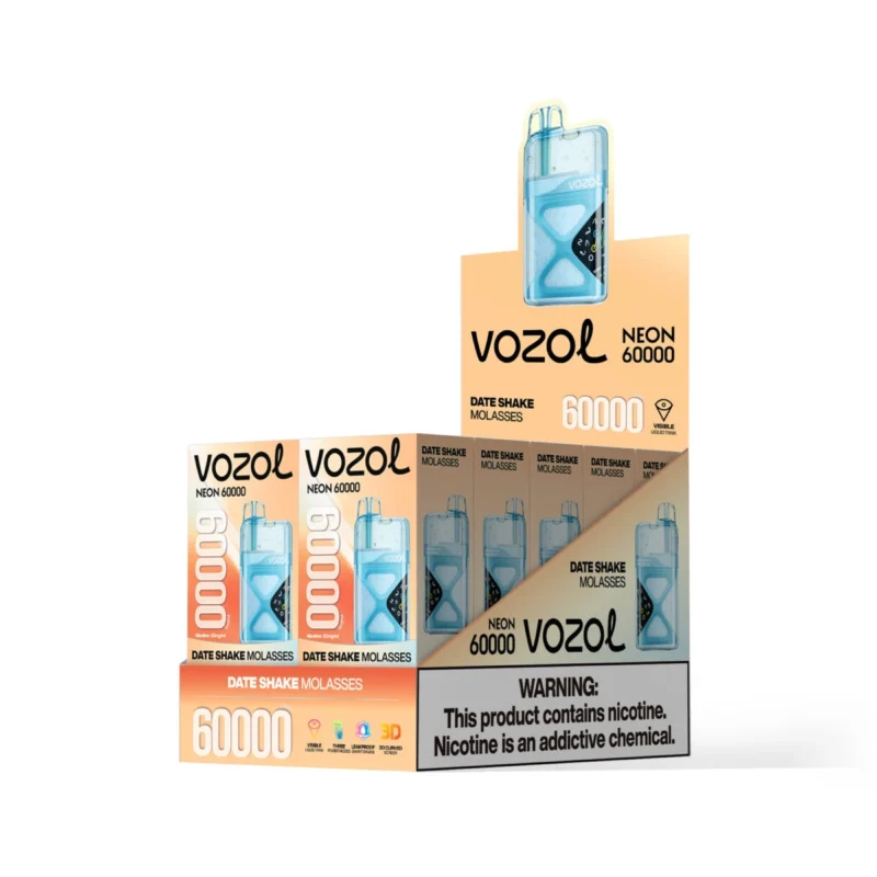 Vozol Neon 60000 60k Puffs Disposable Vape Date Shake Molasses Device