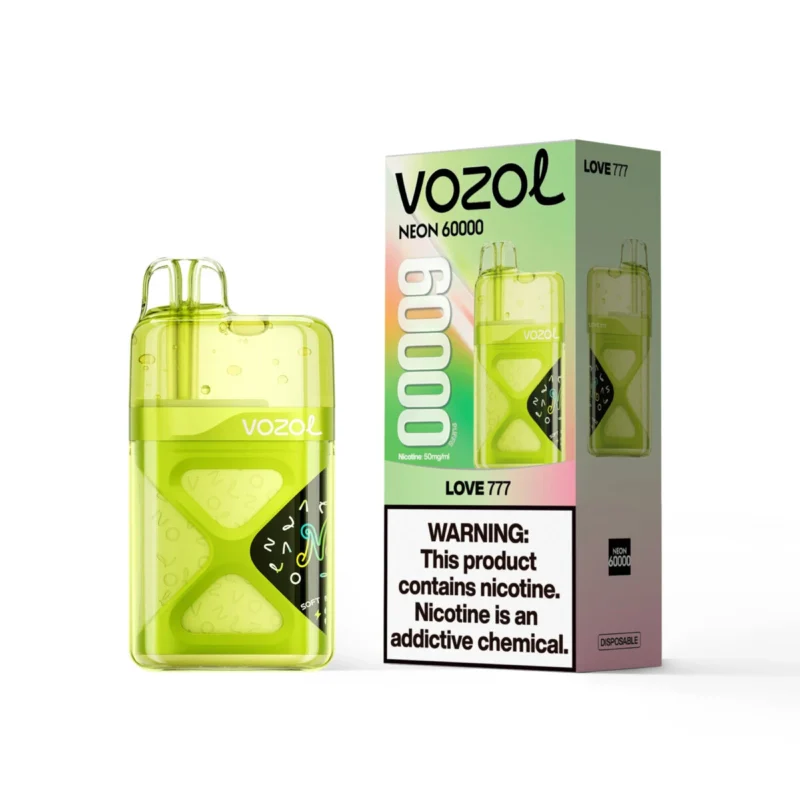 Vozol Neon 60000 60k Puffs Disposable Vape Love 777 Device