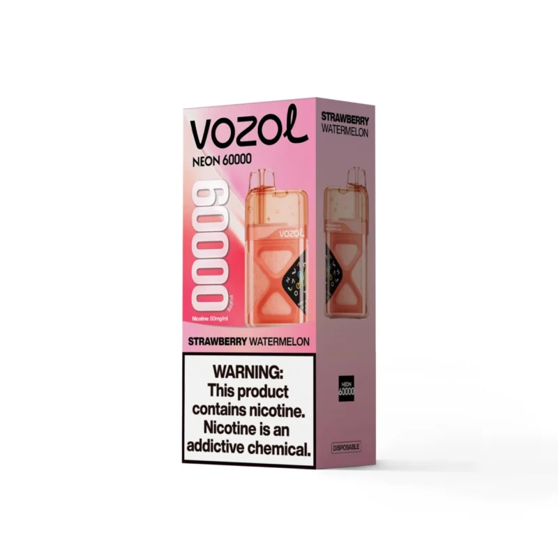 Vozol Neon 60000 60k Puffs Disposable Vape Strawberry Watermelon 2 Device
