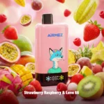 Airmez Fox 2-in-1 Pro 80k 80.000 Züge Einweg-E-Zigarette „Strawberry Raspberry Love 66“