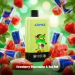 Airmez Fox 2-in-1 Pro 80k – Einweg-E-Zigarette mit 80.000 Zügen, Geschmacksrichtungen Erdbeere, Wassermelone und Red Bull