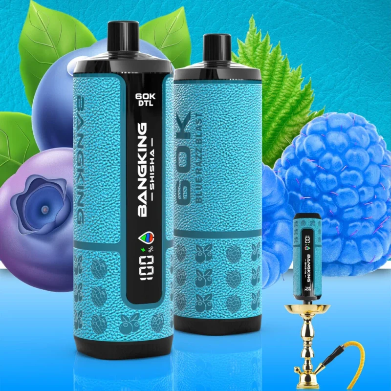 Bang King Shisha 60000 60k Puffs Disposable Vape-blueberry-razz-burst Bang King Shisha 60000 – Einweg-E-Zigarette mit 60.000 Zügen, „Blueberry Razz Burst“