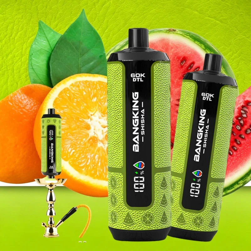 Bang King Shisha 60000 – Einweg-Vape mit 60.000 Zügen, Geschmacksrichtung Wassermelone-Limette