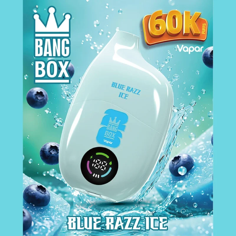 Bang Box 60000 – Einweg-Vape mit 60.000 Zügen, „Blue Razz Ice“
