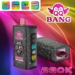 Qq Bang 280k Einweg-E-Zigarette mit 280.000 Zügen, Geschmack „Fizzy Cherry“