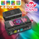 Qq Bang 280k 280.000 Züge Einweg-E-Zigarette mit Roter Himbeere und Erdbeere