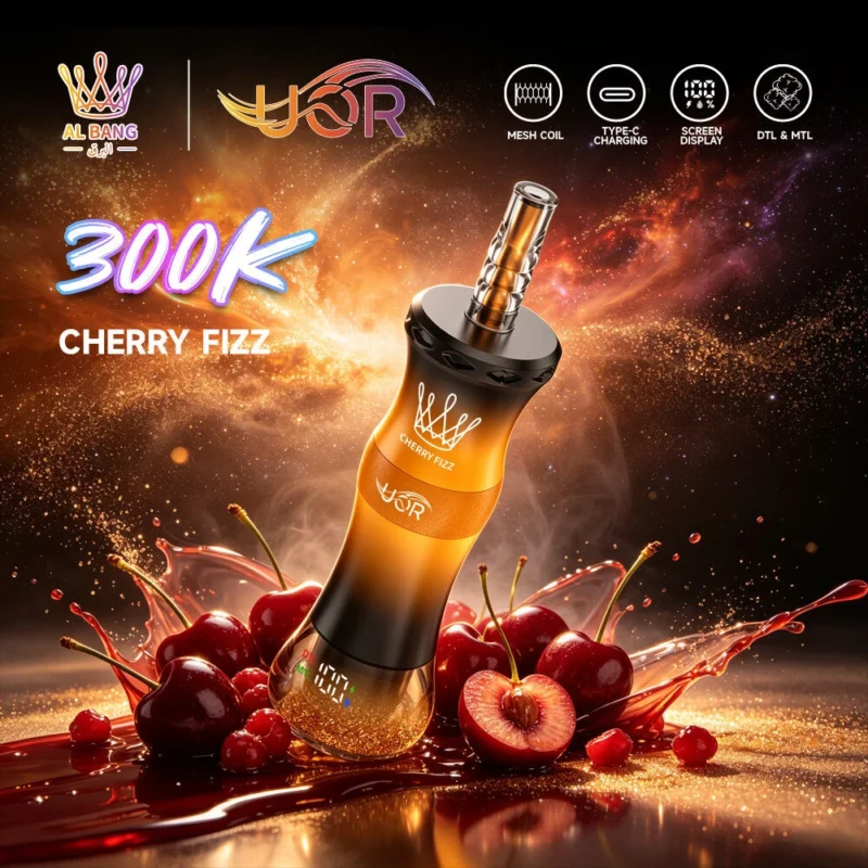 Uor Al Bang 30万パフ 300000 Puffs 使い捨てベイプ チェリーフィズ 2台セット