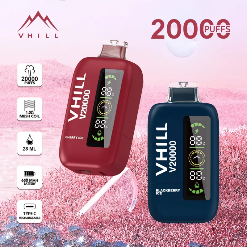 VHILL V20000 20K Puff Puffs Disposable Vape Vhill V20000 Einweg-Vape-Gerät mit 20.000 Zügen