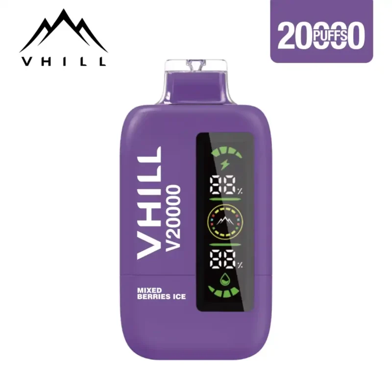 Vhill V20000 Einweg-E-Zigarette mit 20.000 Zügen, Geschmacksrichtung „Mixed Berries“