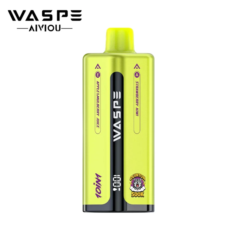 Waspe 500k 500.000 Züge Erdbeere, Kiwi, Sex on the Beach, Wassermelone, Eis, Apfel, Maulbeersaft – 2 Einweg-E-Zigaretten