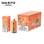 Waspe 500k 500.000 Züge Wassermelone, Eis, Zitrone, Limette, Monster, Kirschen, Heidelbeere, Rosa, Minze – 2 Einweg-E-Zigaretten