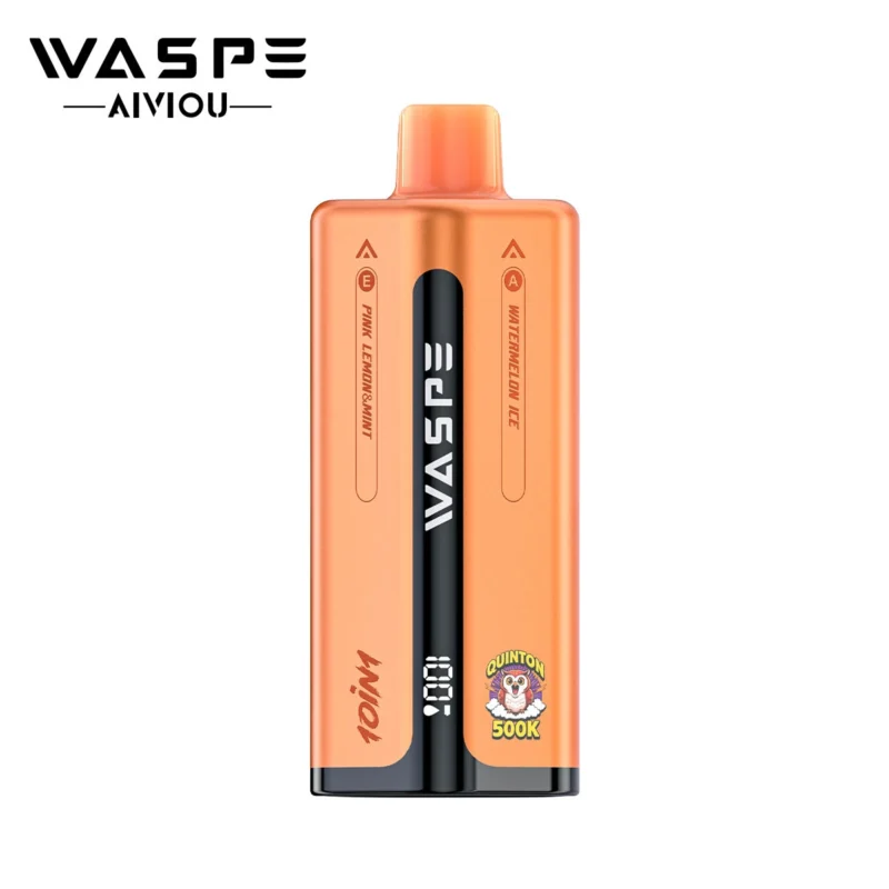 Waspe 500k 500.000 Züge Wassermelone, Eis, Zitrone, Limette, Monster, Kirschen, Heidelbeere, Rosa, Minze – 3 Einweg-E-Zigaretten