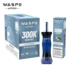 Waspe Shisha Hookah Einweg-E-Zigarette mit 300.000 Zügen, Blue Fantasy 3, 3er-Pack