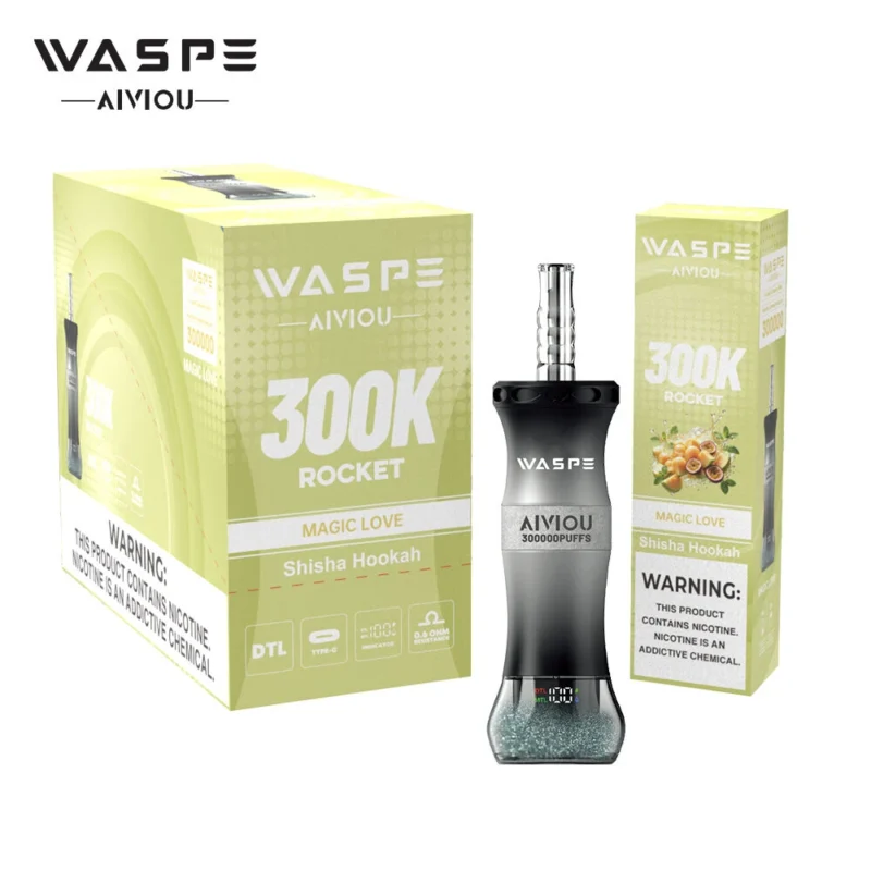 Waspe Shisha Hookah 300.000 Züge Einweg-Vape „Magic Love 3“