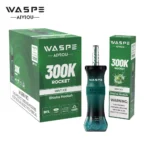 Waspe Shisha Hookah 300.000 Züge Einweg-Vape Mint Ice 3er-Pack