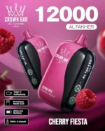 Vozolvapen Al Fakher Cloud Box 12.000 Züge, Geschmack „Cherry Fiesta“, aus dem EU-Lager, Einweg-E-Zigarettengerät