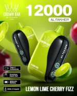 Vozolvapen Al Fakher Cloud Box 12.000 Züge, Geschmack „Lemon Lime Cherry Fizz“, Einweg-E-Zigarette aus dem EU-Lager