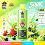 Vozolvapen Bang Blaze 500k, 500.000 Züge, 15-in-1-Vape-Geschmacksgruppe 09: Erdbeere, Kiwi, Mango, Eis, Heidelbeere, Minze, Limette, Roman – Details
