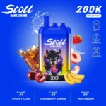 Vozolvapen Bang Leader Stoll 200k 200.000 Züge 3-in-1-Vape mit drei Geschmacksrichtungen: Kirsche, Cola, Erdbeere, Banane, Pfirsich, Beeren, Display