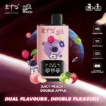 Vozolvapen Ets Dual Galaxy 30.000 Züge, Geschmack „Juicy Peach Double Apple“, Display, EU-Lager