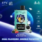 Vozolvapen Ets Dual Galaxy 30.000 Züge, Mr Black, Blue Razz Ice, Display, 2 EU-Lager