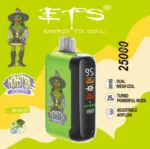 Vozolvapen Ets Monster 25.000 Züge, Geschmack „Sour Apple Ice“, Display, EU-Lager