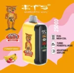 Vozolvapen Ets Monster 25.000 Züge, Erdbeer-Bananen-Geschmack, Display, 2 EU-Lager
