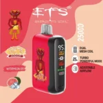 Vozolvapen Ets Monster 25.000 Züge, Wassermelonen-Eis-Geschmack, Display, EU-Lager