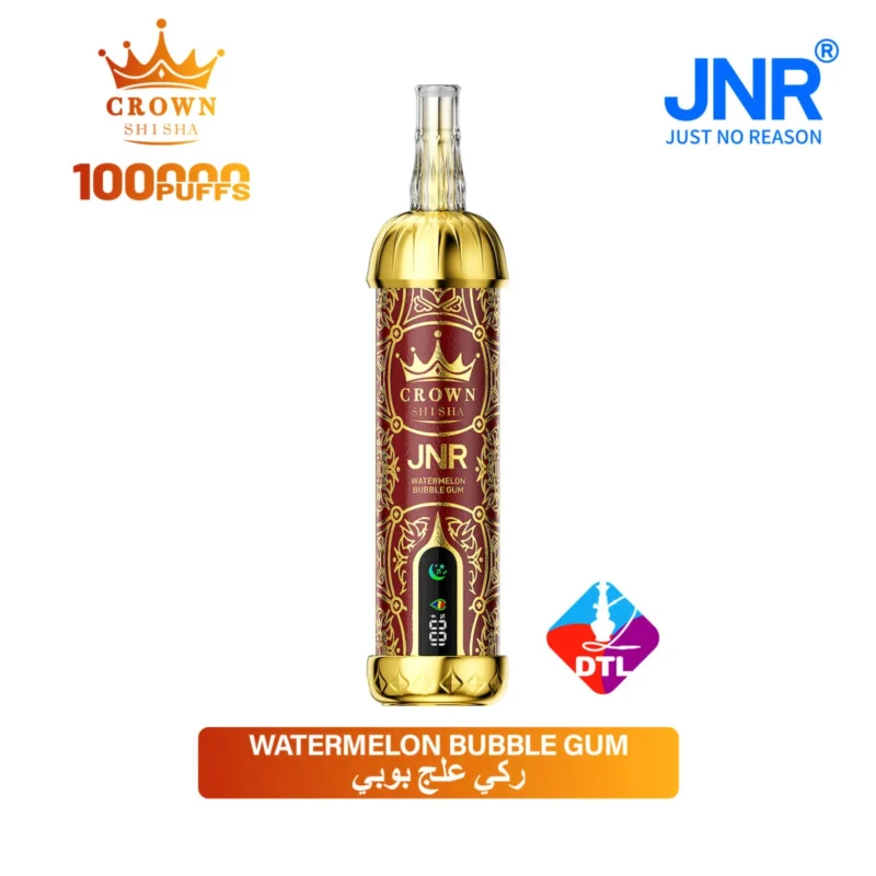 Vozolvapen Jnr Crown Shisha 100.000 Züge, Geschmack „Display Cs11“, Wassermelone-Kaugummi, 11 EU-Lager