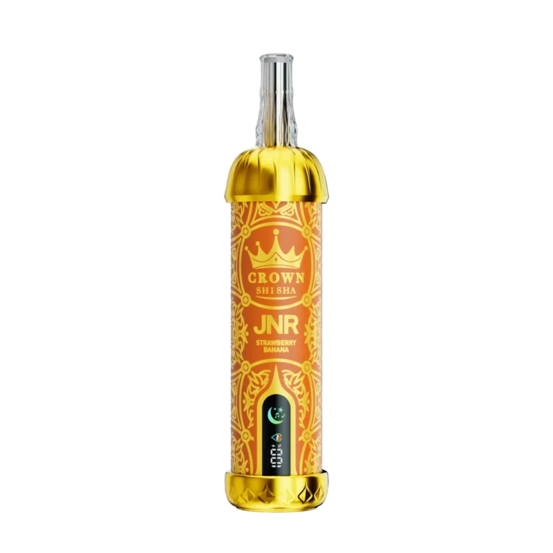 Vozolvapen Jnr Crown Shisha 100.000 Züge – Produktansicht von vorne – Erdbeere-Banane – 14 EU-Lager – Einweg-E-Zigarettengerät