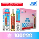Vozolvapen Jnr Crown Shisha 100.000 Züge, mittlere Packung, 10 x Erdbeere, Pfirsich, Granatapfel, 02, EU-Lager, Einweg-E-Zigarette