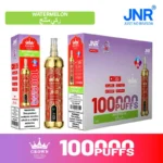 Vozolvapen Jnr Crown Shisha 100.000 Züge, mittlere Packung, 7 Watermelon, 18, EU-Lager, Einweg-E-Zigarettengerät