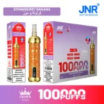 Vozolvapen Jnr Crown Shisha 100.000 Züge, mittlere Packung, Erdbeer-Banane, 16 EU-Lager, Einweg-E-Zigarettengerät